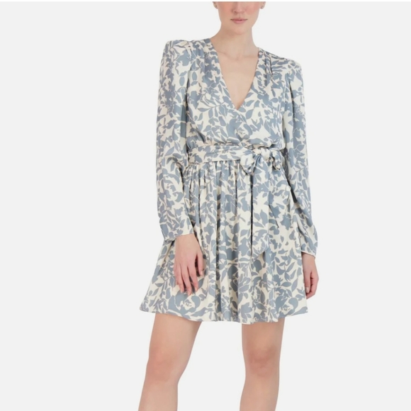 BCBG Dresses Bcbg Womens Printed Mini Fit Flare Dress Sz Poshmark